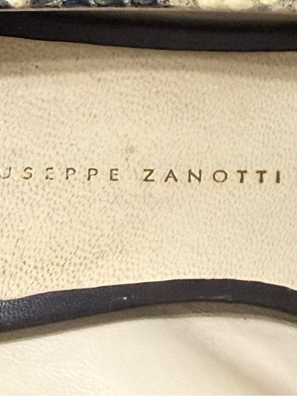 GIUSEPPE ZANOTTI DESIGN Vero Cuoio Python Print Peep-Toe Heels - Picture 8 of 10